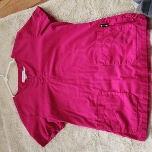 Koi scrub top, size M